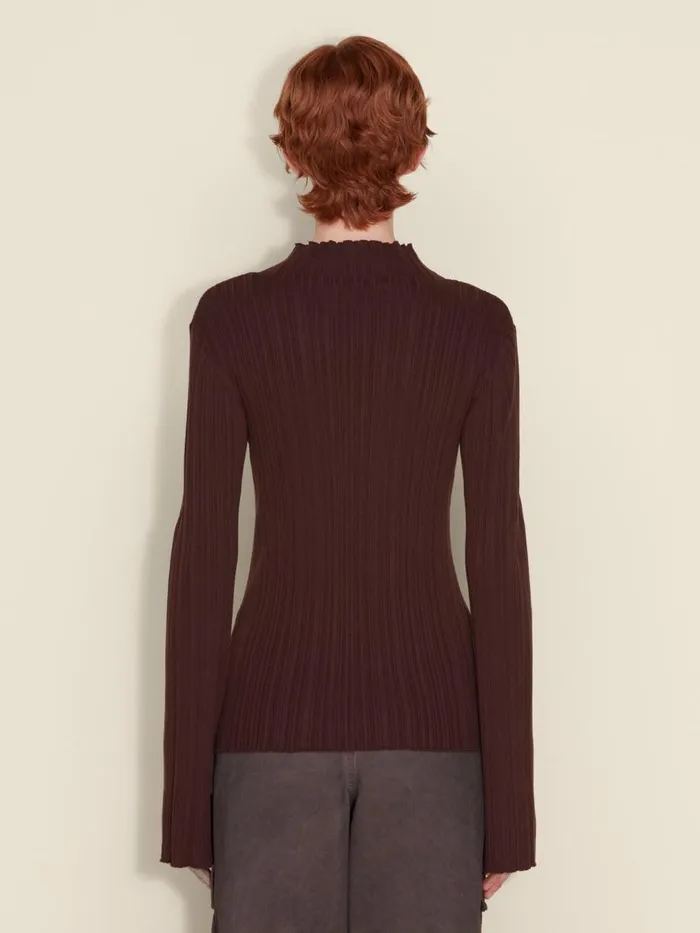 Knitwear Women Holzweiler Tulip Knit Top Dk Brown