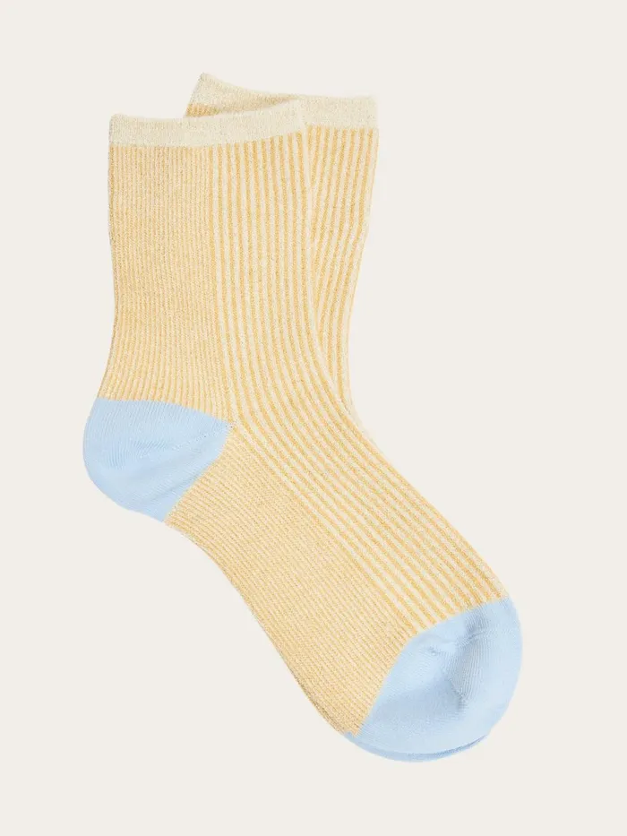 KnowledgeCotton Apparel Accessories Single Pack Colorblock Rib Socks Impala 8211 Women KnowledgeCotton Apparel Accessories Single Pack Colorblock Rib Socks Impala 8211 Women