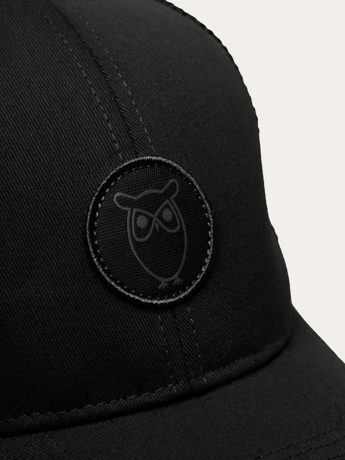 KnowledgeCotton Apparel Accessories Twill Trucker Cap Black Jet 8211 Women KnowledgeCotton Apparel Accessories Twill Trucker Cap Black Jet 8211 Women