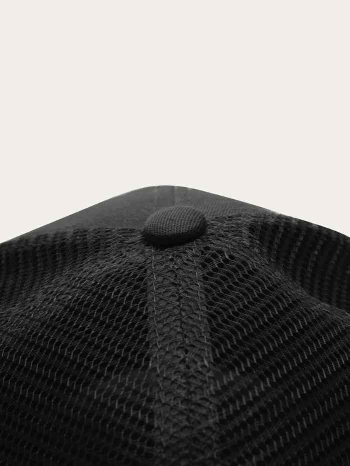 KnowledgeCotton Apparel Accessories Twill Trucker Cap Black Jet 8211 Women KnowledgeCotton Apparel Accessories Twill Trucker Cap Black Jet 8211 Women