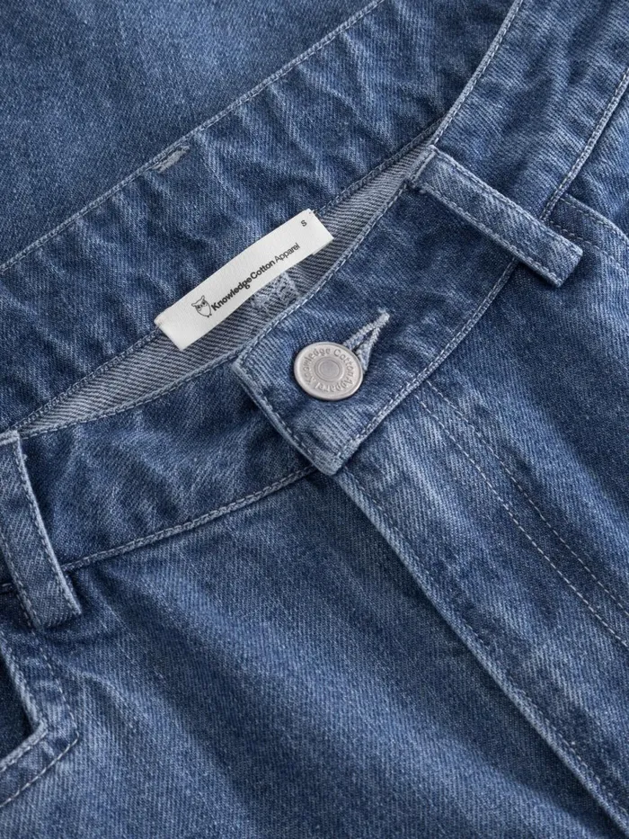 KnowledgeCotton Apparel Dresses And Skirts Denim Midi Length Skirt Vintage Indigo 8211 Women KnowledgeCotton Apparel Dresses And Skirts Denim Midi Length Skirt Vintage Indigo 8211 Women