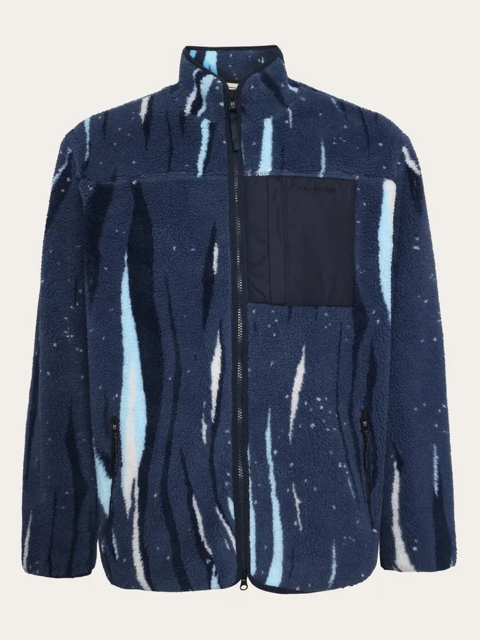 KnowledgeCotton Apparel Fleece Loose Fit Northern Lights Zip Fleece Grs 8211 Men KnowledgeCotton Apparel Fleece Loose Fit Northern Lights Zip Fleece Grs 8211 Men