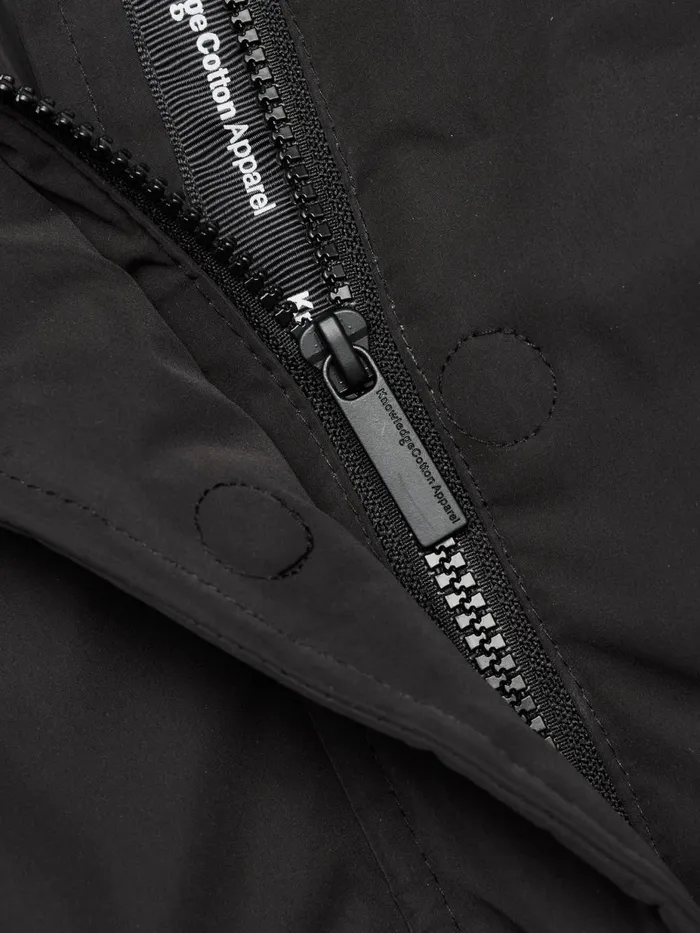 KnowledgeCotton Apparel Fleeces And Jackets Long Puffer Jacket Black Jet 8211 Women KnowledgeCotton Apparel Fleeces And Jackets Long Puffer Jacket Black Jet 8211 Women