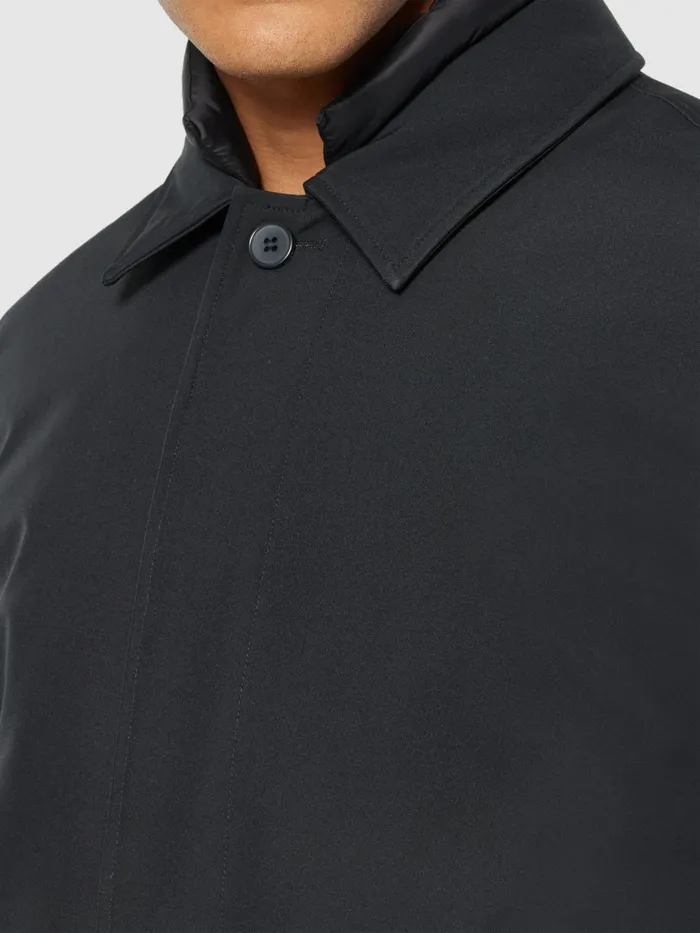 KnowledgeCotton Apparel Jackets And Vests Climate Shell Carcoat Jacket GRS Black Jet 8211 Men KnowledgeCotton Apparel Jackets And Vests Climate Shell Carcoat Jacket GRS Black Jet 8211 Men