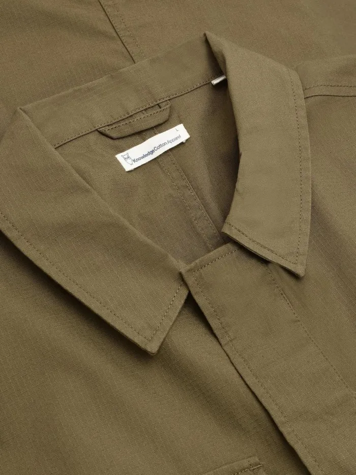 KnowledgeCotton Apparel Jackets And Vests Ripstop Overshirt Gotsvegan 8211 Men KnowledgeCotton Apparel Jackets And Vests Ripstop Overshirt Gotsvegan 8211 Men