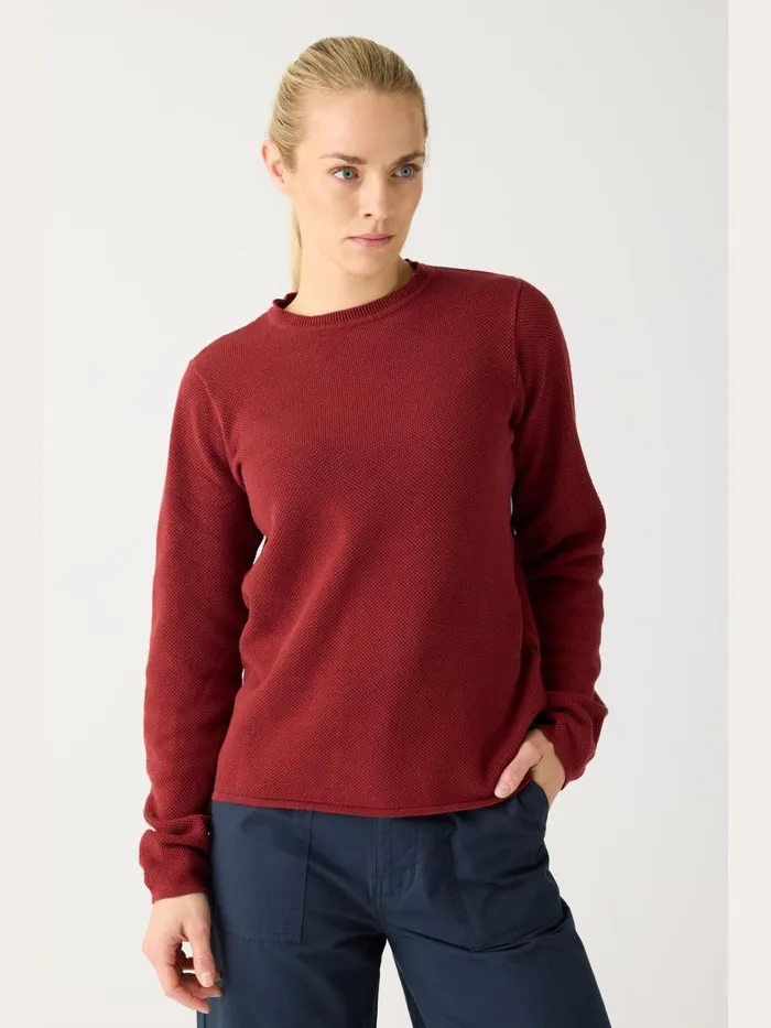 KnowledgeCotton Apparel Knits Cotton Micro Bubble Crew Neck Knit Regenerative Organic Certified 8211 Women KnowledgeCotton Apparel Knits Cotton Micro Bubble Crew Neck Knit Regenerative Organic Certified 8211 Women