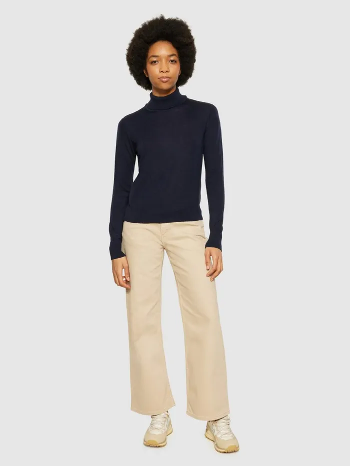 KnowledgeCotton Apparel Knits Fine Merino Roll Neck Rws 8211 Women KnowledgeCotton Apparel Knits Fine Merino Roll Neck Rws 8211 Women