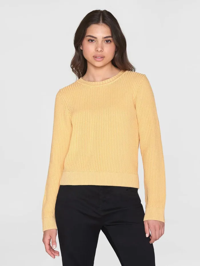 KnowledgeCotton Apparel Knits Long Sleeve Knitted Crew Neck Ocsvegan 8211 Women KnowledgeCotton Apparel Knits Long Sleeve Knitted Crew Neck Ocsvegan 8211 Women