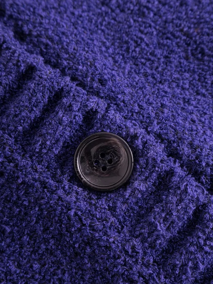 KnowledgeCotton Apparel Knits Mouline Big Collar Cardigan Deep Purple 8211 Women KnowledgeCotton Apparel Knits Mouline Big Collar Cardigan Deep Purple 8211 Women