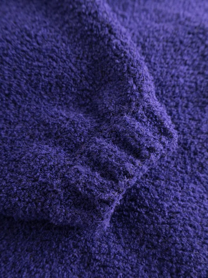 KnowledgeCotton Apparel Knits Mouline Big Collar Cardigan Deep Purple 8211 Women KnowledgeCotton Apparel Knits Mouline Big Collar Cardigan Deep Purple 8211 Women