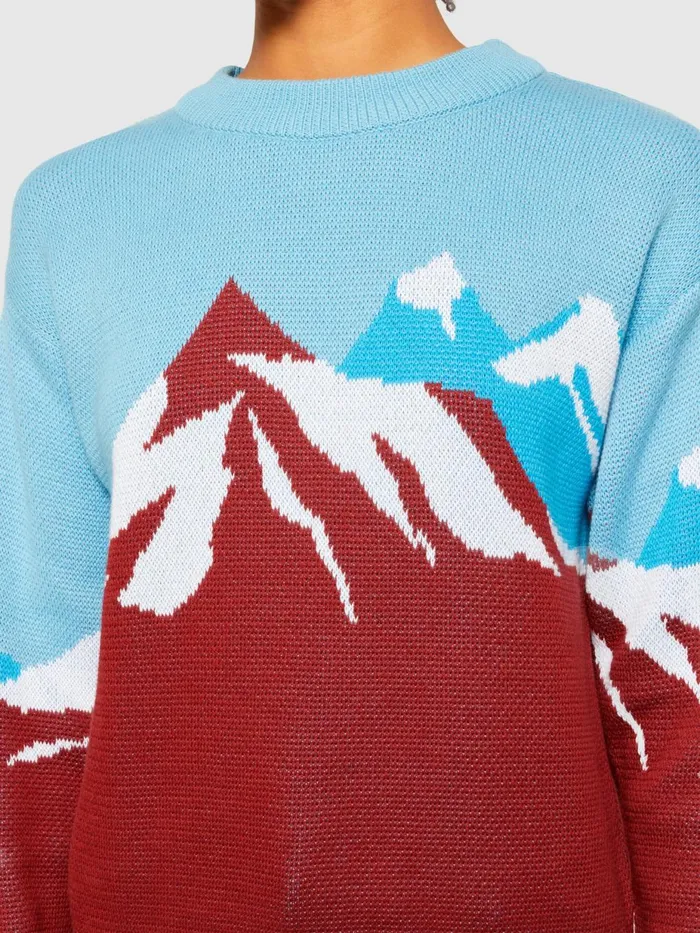 KnowledgeCotton Apparel Knits Mountain Jacquard Cotton Crew Neck Regenerative Organic Certified 8211 Women KnowledgeCotton Apparel Knits Mountain Jacquard Cotton Crew Neck Regenerative Organic Certified 8211 Women