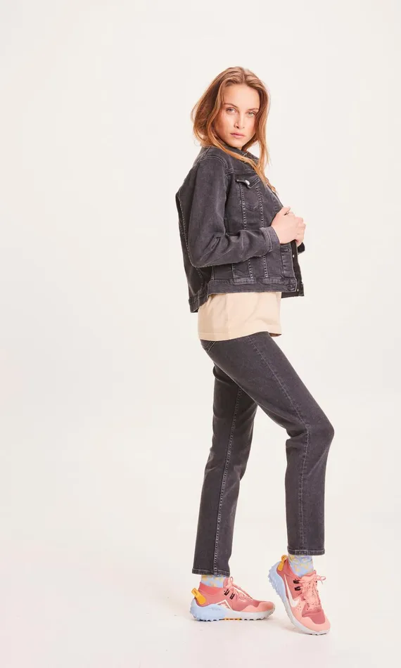 KnowledgeCotton Apparel Overshirts HANA Rinse Black Denim Jacket Rinse Black 8211 Women KnowledgeCotton Apparel Overshirts HANA Rinse Black Denim Jacket Rinse Black 8211 Women