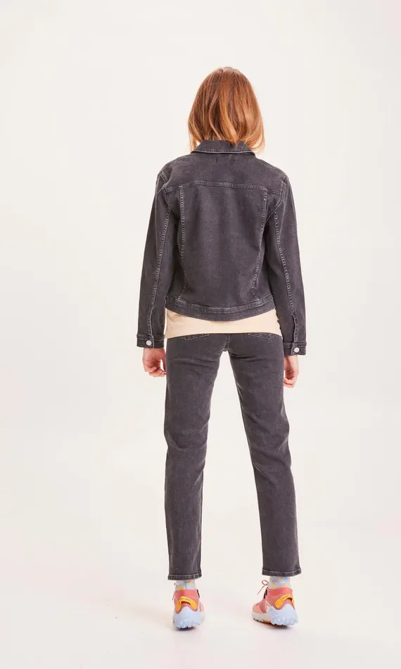 KnowledgeCotton Apparel Overshirts HANA Rinse Black Denim Jacket Rinse Black 8211 Women KnowledgeCotton Apparel Overshirts HANA Rinse Black Denim Jacket Rinse Black 8211 Women