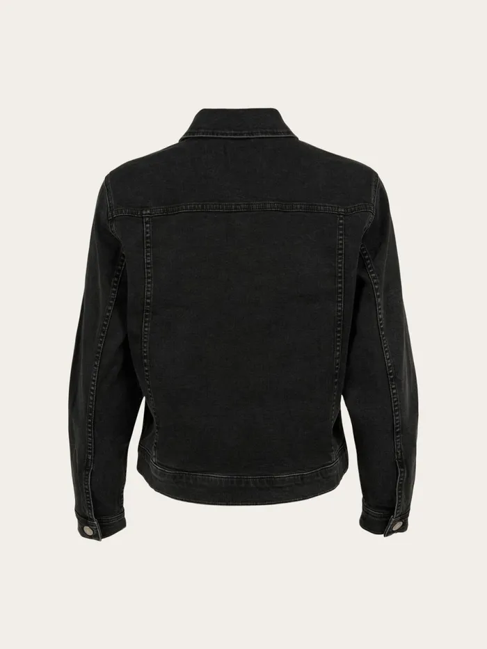 KnowledgeCotton Apparel Overshirts HANA Rinse Black Denim Jacket Rinse Black 8211 Women KnowledgeCotton Apparel Overshirts HANA Rinse Black Denim Jacket Rinse Black 8211 Women