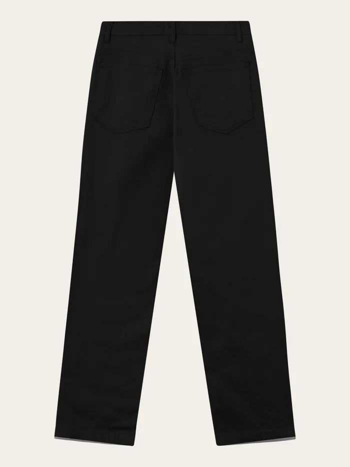 KnowledgeCotton Apparel Pants CHLOE Barrel Highrise Twill 5pocket Pants Black Jet 8211 Women KnowledgeCotton Apparel Pants CHLOE Barrel Highrise Twill 5pocket Pants Black Jet 8211 Women