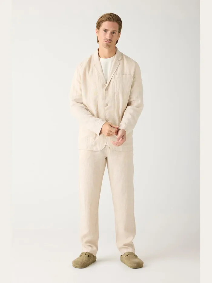 KnowledgeCotton Apparel Pants CHUCK Regular Linen Pants Gotsvegan 8211 Men KnowledgeCotton Apparel Pants CHUCK Regular Linen Pants Gotsvegan 8211 Men