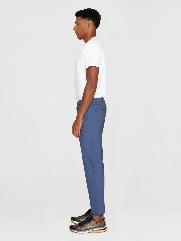 KnowledgeCotton Apparel Pants CHUCK Regular Twill Chino Pants Vintage Indigo 8211 Men KnowledgeCotton Apparel Pants CHUCK Regular Twill Chino Pants Vintage Indigo 8211 Men