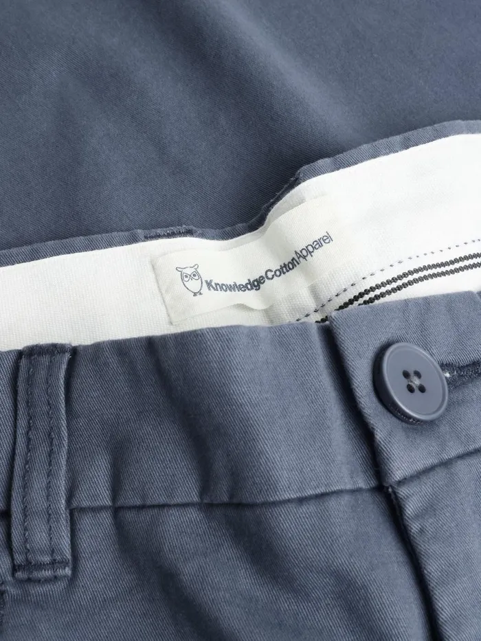 KnowledgeCotton Apparel Pants CHUCK Regular Twill Chino Pants Vintage Indigo 8211 Men KnowledgeCotton Apparel Pants CHUCK Regular Twill Chino Pants Vintage Indigo 8211 Men