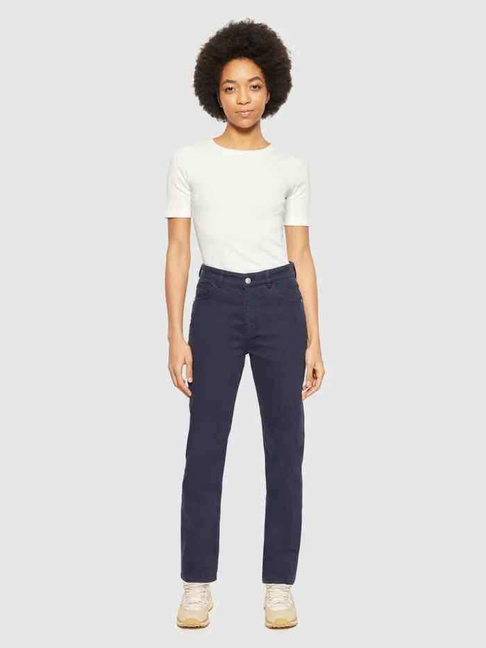KnowledgeCotton Apparel Pants IRIS Mom Midrise Garment Dyed Twill 5pocket Pants Gotsvegan 8211 Women KnowledgeCotton Apparel Pants IRIS Mom Midrise Garment Dyed Twill 5pocket Pants Gotsvegan 8211 Women