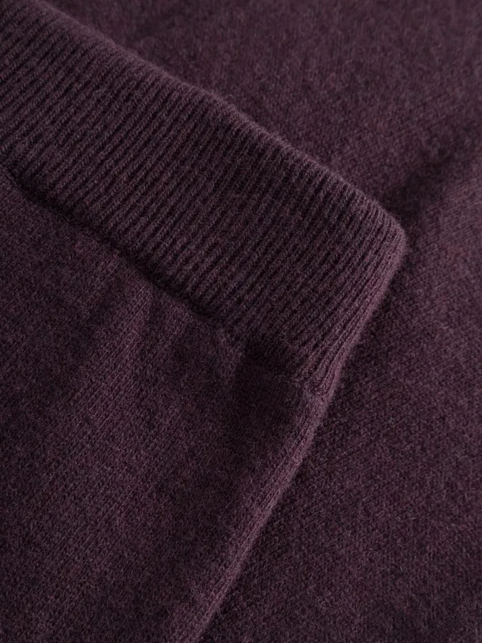 KnowledgeCotton Apparel Pants JADE Hybrid Knitted Jog Pants Chocolate Plum 8211 Women KnowledgeCotton Apparel Pants JADE Hybrid Knitted Jog Pants Chocolate Plum 8211 Women