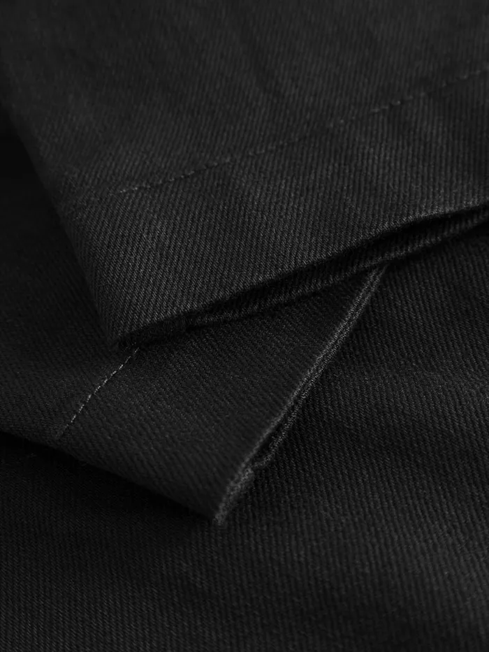 KnowledgeCotton Apparel Pants POSEY Wide Highrise Twill Pants Black Jet 8211 Women KnowledgeCotton Apparel Pants POSEY Wide Highrise Twill Pants Black Jet 8211 Women