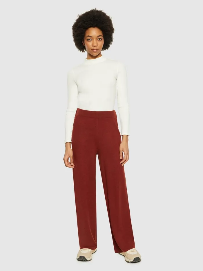 KnowledgeCotton Apparel Pants POSEY Wide Midrise Knitted Pants Rws 8211 Women KnowledgeCotton Apparel Pants POSEY Wide Midrise Knitted Pants Rws 8211 Women