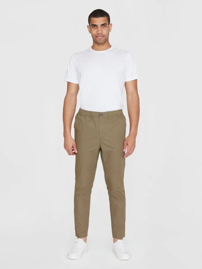 KnowledgeCotton Apparel Pants TIM Organic Cotton Pant GOTSVegan Burned Olive 8211 Men KnowledgeCotton Apparel Pants TIM Organic Cotton Pant GOTSVegan Burned Olive 8211 Men