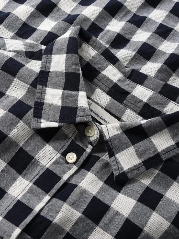 KnowledgeCotton Apparel Shirts Check Long Sleeved Shirt Gotsvegan 8211 Women KnowledgeCotton Apparel Shirts Check Long Sleeved Shirt Gotsvegan 8211 Women