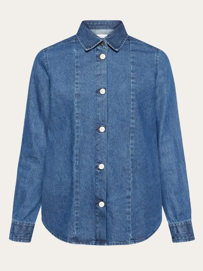 KnowledgeCotton Apparel Shirts Denim Shirt Gotsvegan 8211 Women