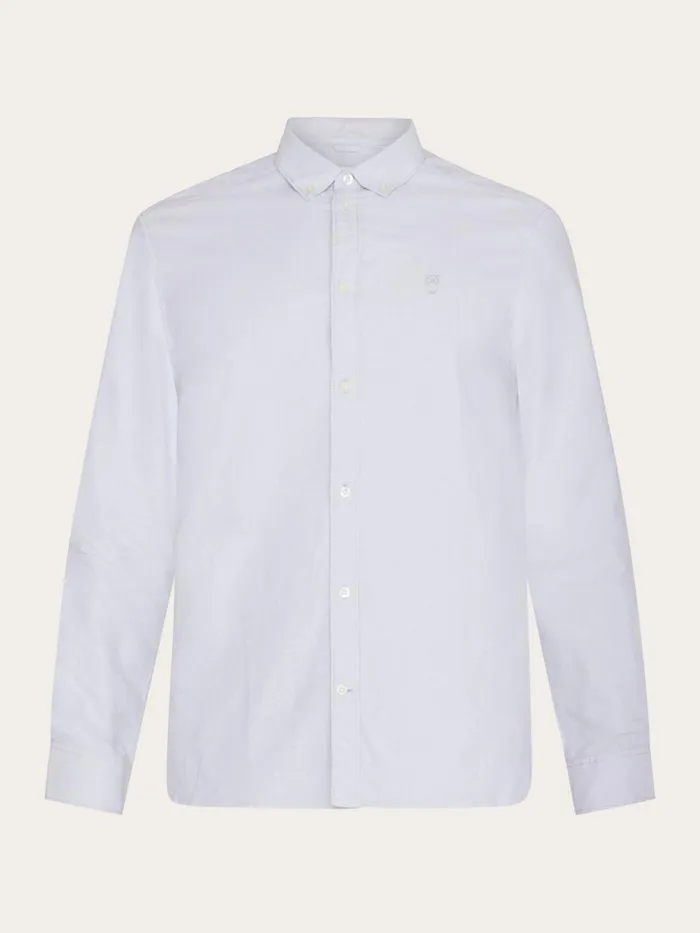 KnowledgeCotton Apparel Shirts Harald Small Owl Oxford Regular Fit Shirt Gotsvegan 8211 Men KnowledgeCotton Apparel Shirts Harald Small Owl Oxford Regular Fit Shirt Gotsvegan 8211 Men