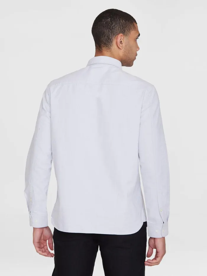 KnowledgeCotton Apparel Shirts Harald Small Owl Oxford Regular Fit Shirt Gotsvegan 8211 Men KnowledgeCotton Apparel Shirts Harald Small Owl Oxford Regular Fit Shirt Gotsvegan 8211 Men