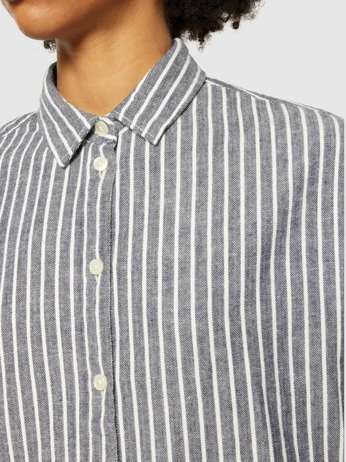 KnowledgeCotton Apparel Shirts Heavy Flannel Stripe Shirt Gotsvegan 8211 Women KnowledgeCotton Apparel Shirts Heavy Flannel Stripe Shirt Gotsvegan 8211 Women