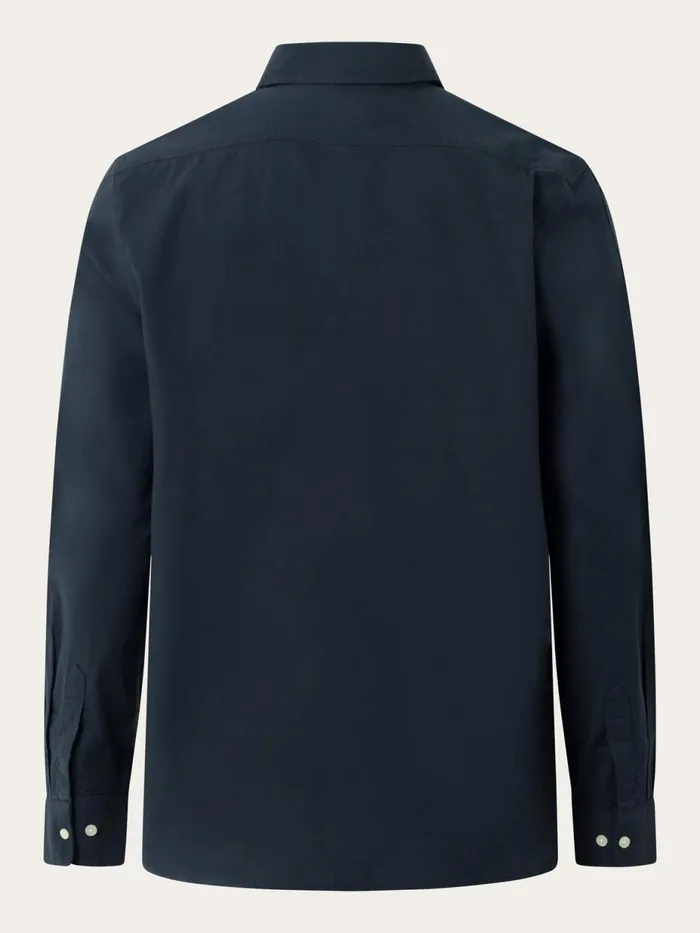 KnowledgeCotton Apparel Shirts Loose Fit Oxford Shirt Total Eclipse 8211 Men KnowledgeCotton Apparel Shirts Loose Fit Oxford Shirt Total Eclipse 8211 Men
