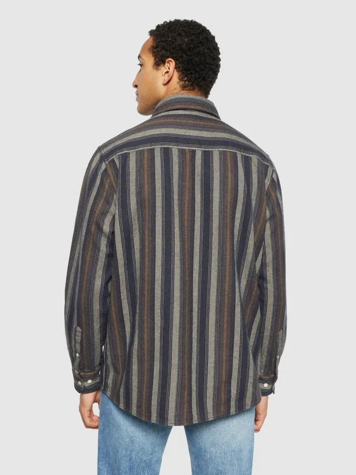 KnowledgeCotton Apparel Shirts Loose Fit Striped Flannel Shirt Gotsvegan 8211 Men KnowledgeCotton Apparel Shirts Loose Fit Striped Flannel Shirt Gotsvegan 8211 Men