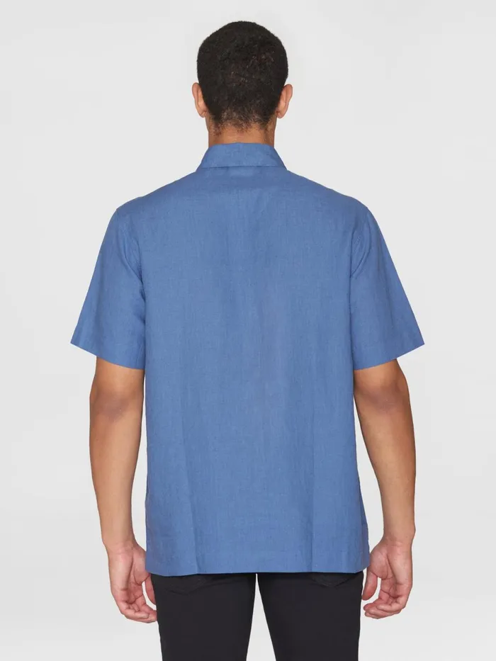 KnowledgeCotton Apparel Shirts Loose Short Sleeve Linen Polo Shirt Gotsvegan 8211 Men KnowledgeCotton Apparel Shirts Loose Short Sleeve Linen Polo Shirt Gotsvegan 8211 Men