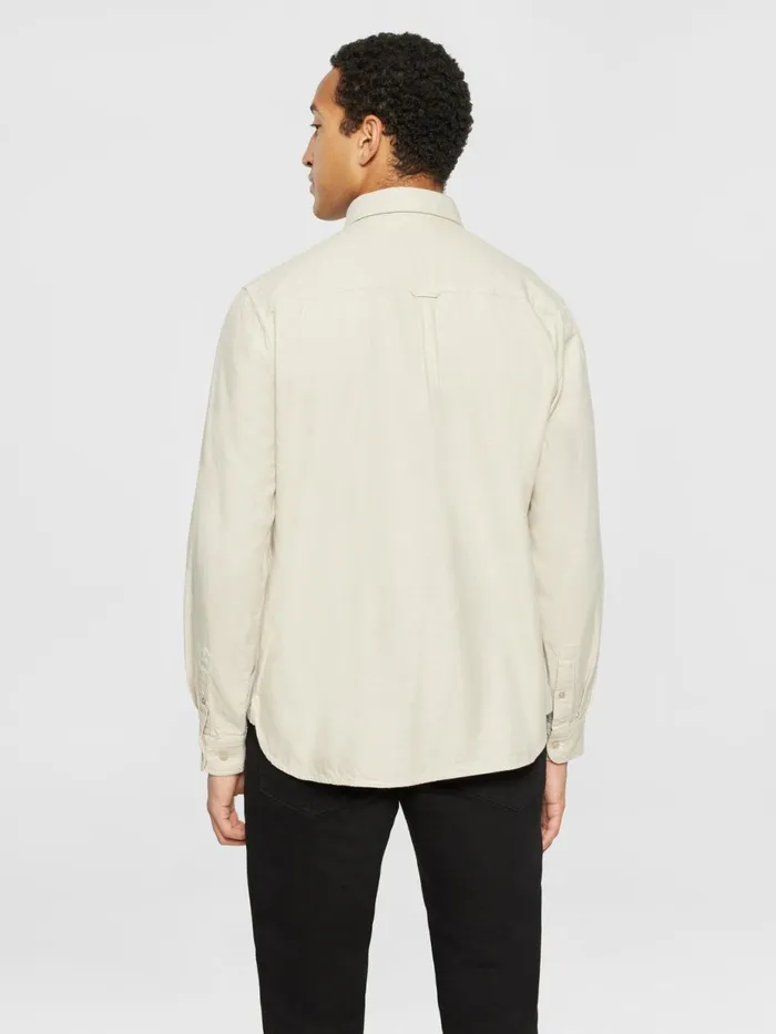 KnowledgeCotton Apparel Shirts Organic Cotton Flannel Shirt GOTS Light Feather Gray 8211 Men KnowledgeCotton Apparel Shirts Organic Cotton Flannel Shirt GOTS Light Feather Gray 8211 Men