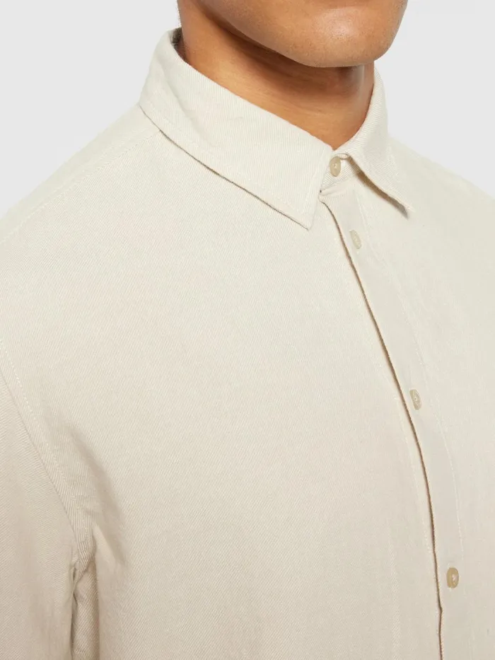 KnowledgeCotton Apparel Shirts Organic Cotton Flannel Shirt GOTS Light Feather Gray 8211 Men KnowledgeCotton Apparel Shirts Organic Cotton Flannel Shirt GOTS Light Feather Gray 8211 Men