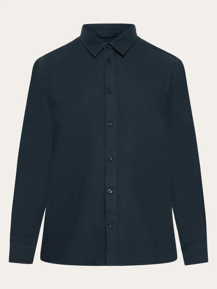 KnowledgeCotton Apparel Shirts Organic Cotton Flannel Shirt GOTS Total Eclipse 8211 Men KnowledgeCotton Apparel Shirts Organic Cotton Flannel Shirt GOTS Total Eclipse 8211 Men