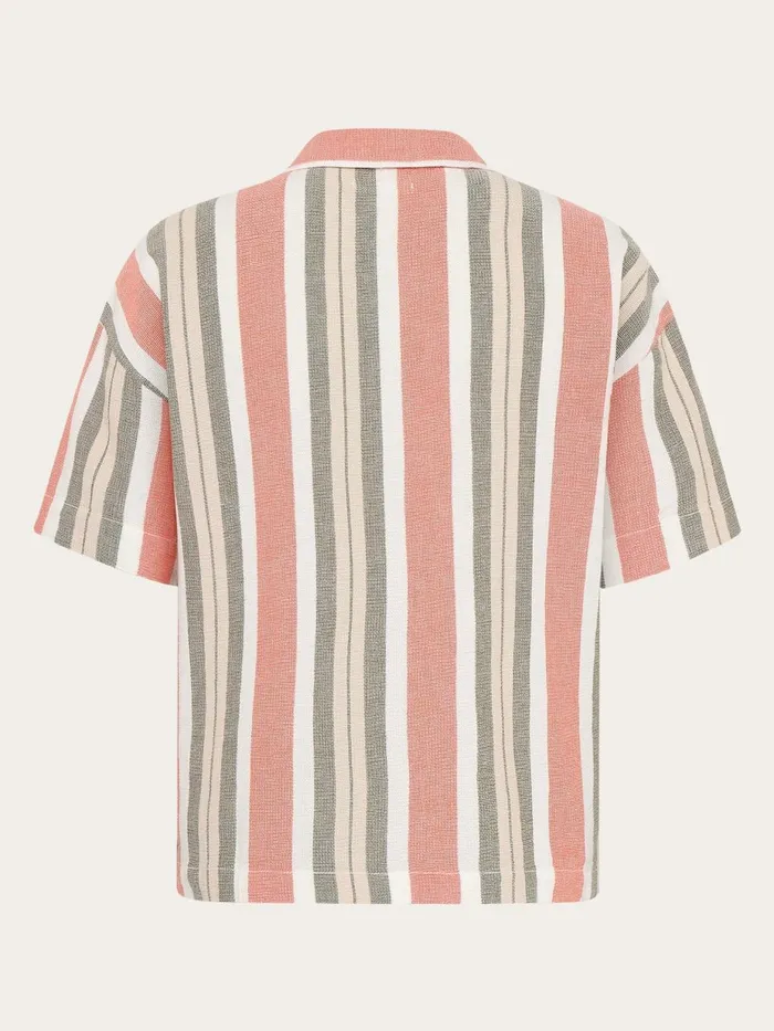 KnowledgeCotton Apparel Shirts Striped Short Sleeved Shirt Gotsvegan 8211 Women KnowledgeCotton Apparel Shirts Striped Short Sleeved Shirt Gotsvegan 8211 Women