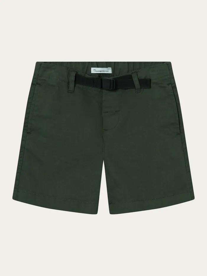KnowledgeCotton Apparel Shorts Baggy Twill Shorts Belt Details Forrest Night 8211 Kids KnowledgeCotton Apparel Shorts Baggy Twill Shorts Belt Details Forrest Night 8211 Kids