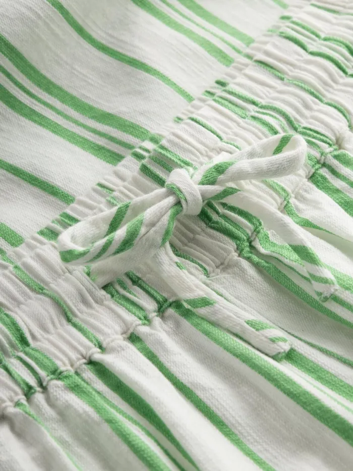 KnowledgeCotton Apparel Shorts Cotton Elastic Waist Shorts Stripe 8211 Women KnowledgeCotton Apparel Shorts Cotton Elastic Waist Shorts Stripe 8211 Women