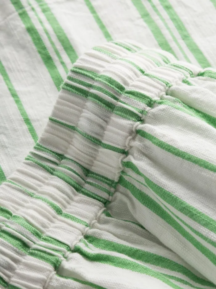 KnowledgeCotton Apparel Shorts Cotton Elastic Waist Shorts Stripe 8211 Women KnowledgeCotton Apparel Shorts Cotton Elastic Waist Shorts Stripe 8211 Women