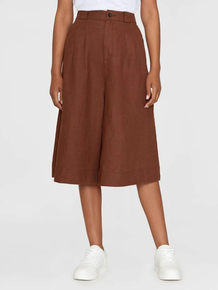KnowledgeCotton Apparel Shorts Natural Linen Baggy Shorts Tiramisu 8211 Women KnowledgeCotton Apparel Shorts Natural Linen Baggy Shorts Tiramisu 8211 Women