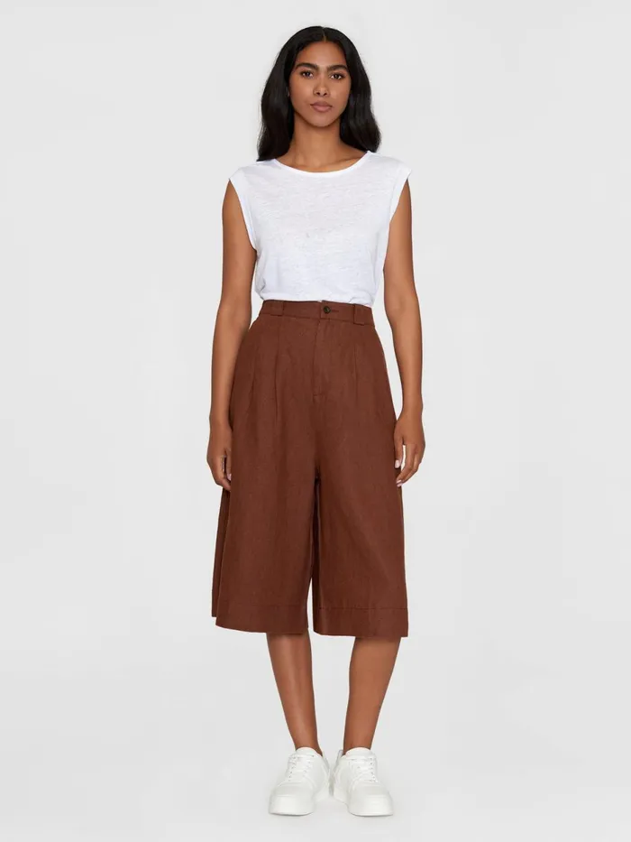 KnowledgeCotton Apparel Shorts Natural Linen Baggy Shorts Tiramisu 8211 Women KnowledgeCotton Apparel Shorts Natural Linen Baggy Shorts Tiramisu 8211 Women