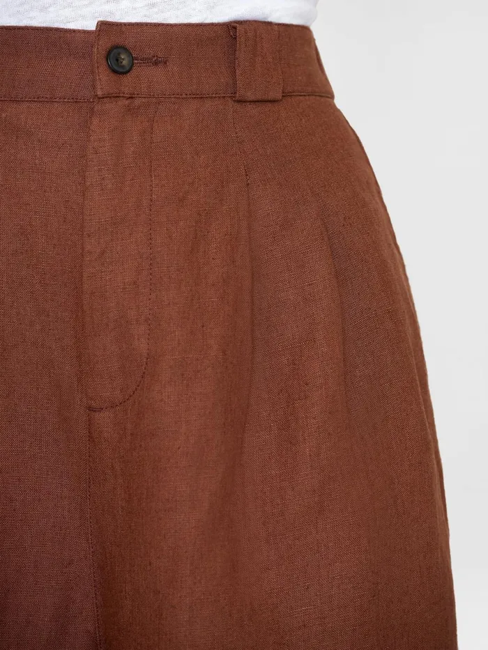 KnowledgeCotton Apparel Shorts Natural Linen Baggy Shorts Tiramisu 8211 Women KnowledgeCotton Apparel Shorts Natural Linen Baggy Shorts Tiramisu 8211 Women