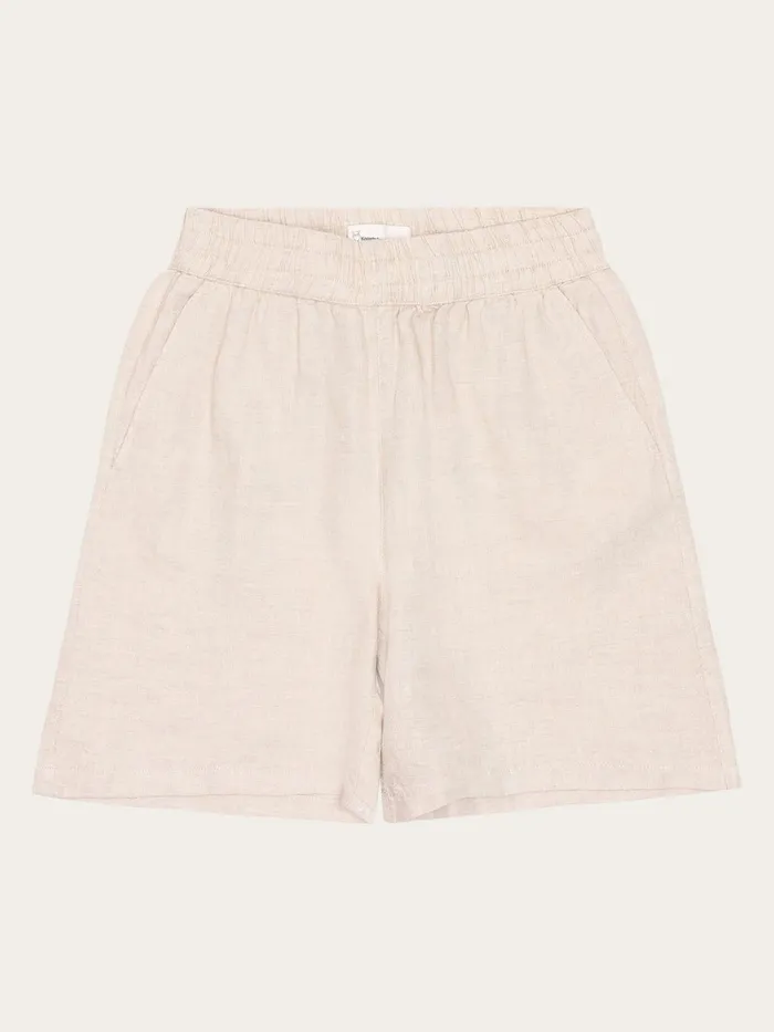 KnowledgeCotton Apparel Shorts POSEY Wide Midrise Linen Shorts Gotsvegan 8211 Women KnowledgeCotton Apparel Shorts POSEY Wide Midrise Linen Shorts Gotsvegan 8211 Women
