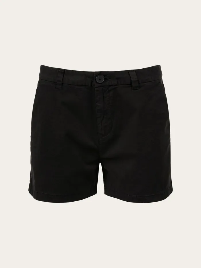 KnowledgeCotton Apparel Shorts WILLOW Chino Shorts Black Jet 8211 Women