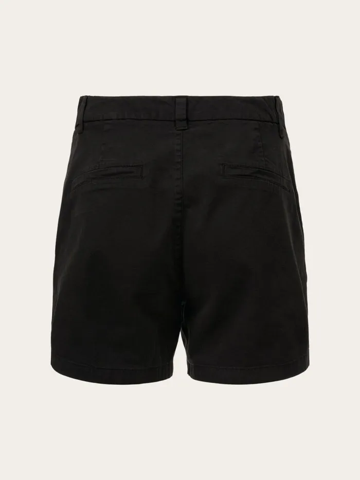 KnowledgeCotton Apparel Shorts WILLOW Chino Shorts Black Jet 8211 Women KnowledgeCotton Apparel Shorts WILLOW Chino Shorts Black Jet 8211 Women