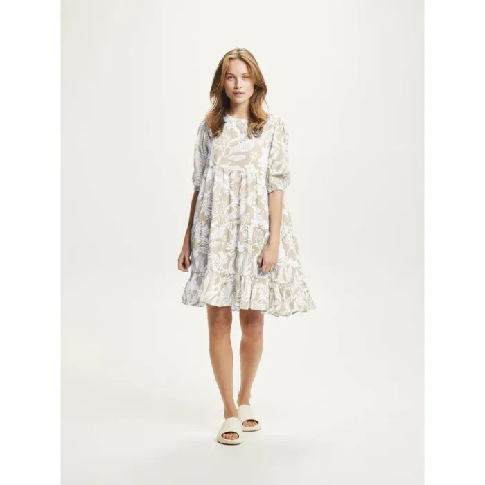 KnowledgeCotton Apparel Skirts And Dresses Ashape Seabreeze Tencel Print Dress Light Feather Gray 8211 Women KnowledgeCotton Apparel Skirts And Dresses Ashape Seabreeze Tencel Print Dress Light Feather Gray 8211 Women
