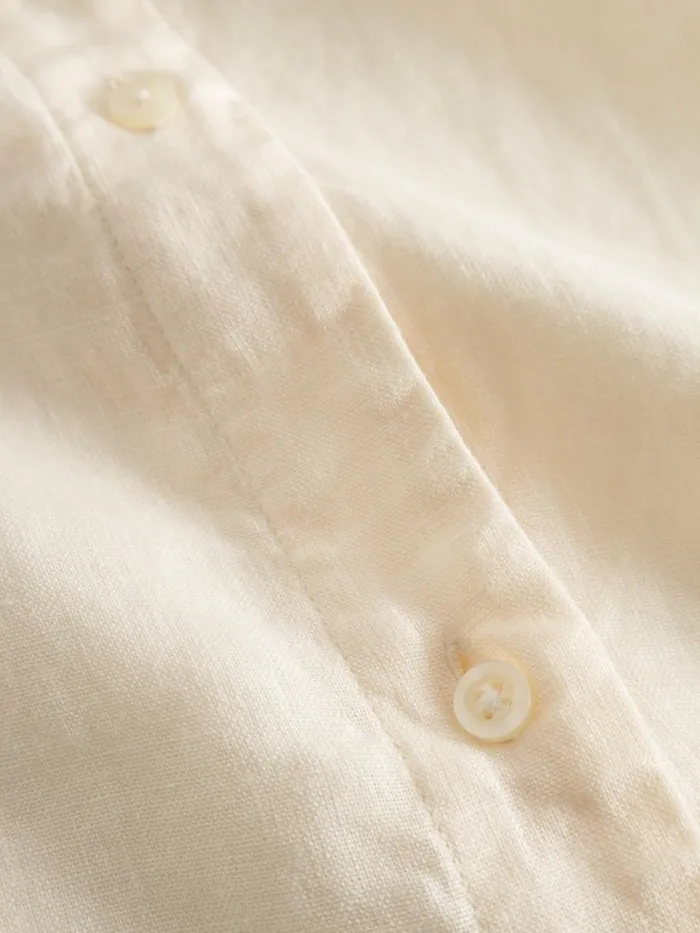 KnowledgeCotton Apparel Skirts And Dresses Classic Linen Dress Buttercream 8211 Women KnowledgeCotton Apparel Skirts And Dresses Classic Linen Dress Buttercream 8211 Women